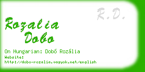 rozalia dobo business card